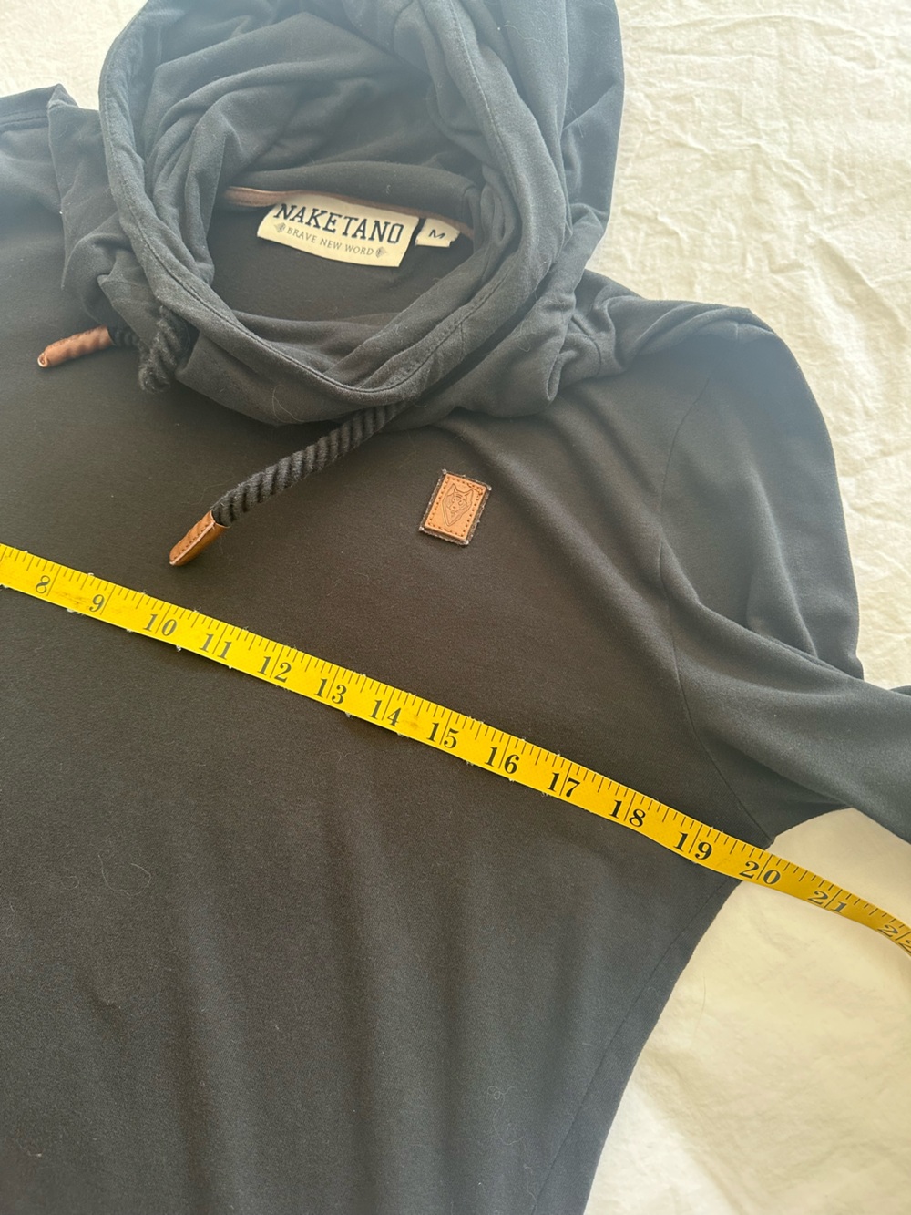 Naketano black hoodie with brown accents, size medium - Picture 12 of 16